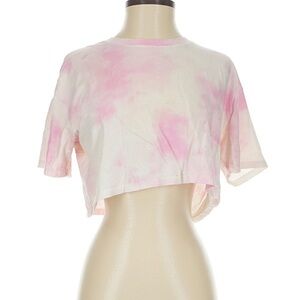 Hollister Pink Tie Dye Cropped Tee